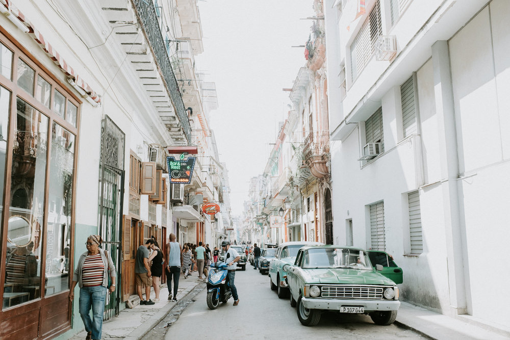 the busy streets of havana