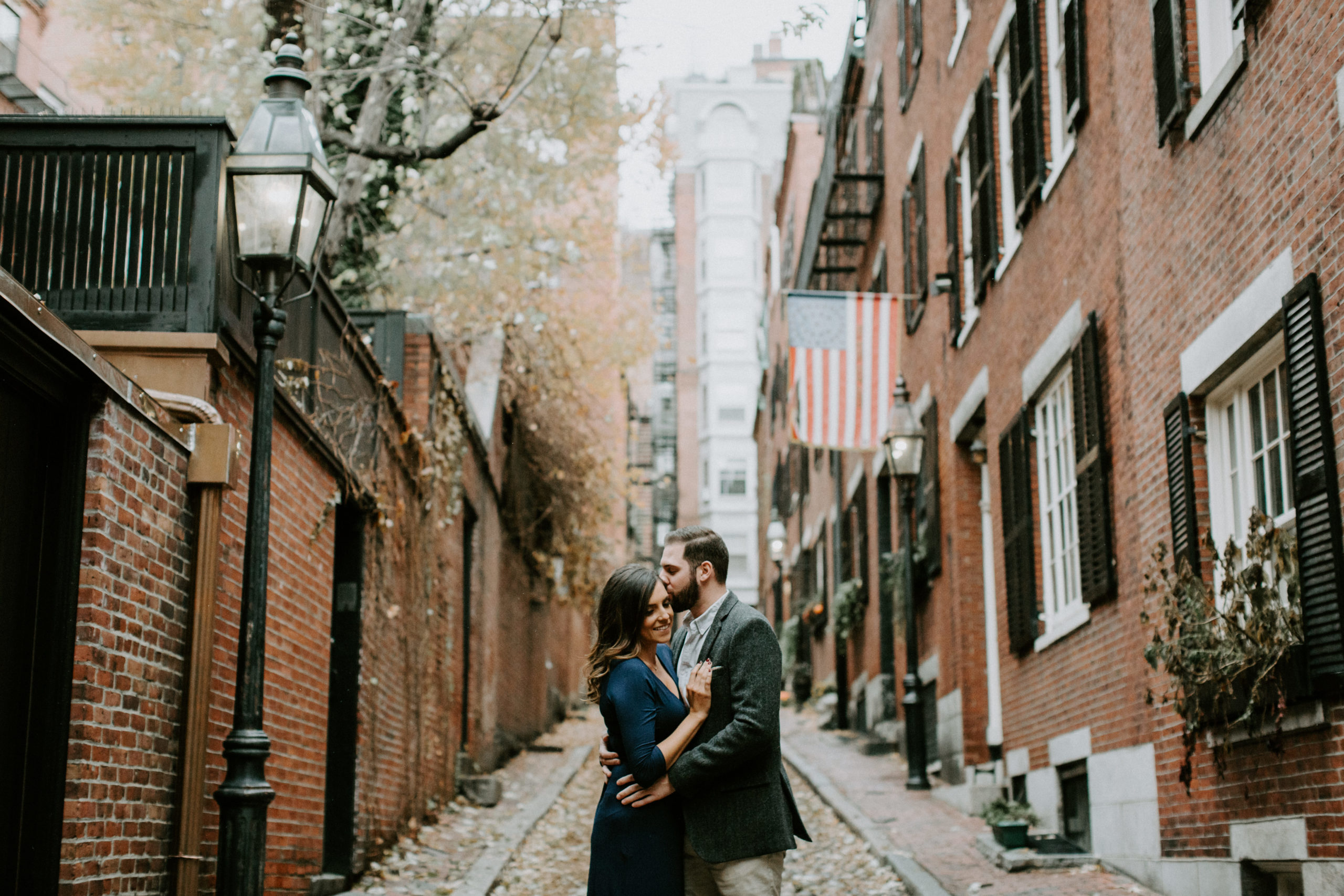 A Snowy Winter Engagement Session in Beacon Hill, Boston